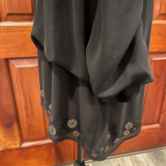 Coldwater Creek Beaded Black Coin Toss Top Blouse 2X 20-22 orig. $89.95 NWOT - Picture 4 of 9